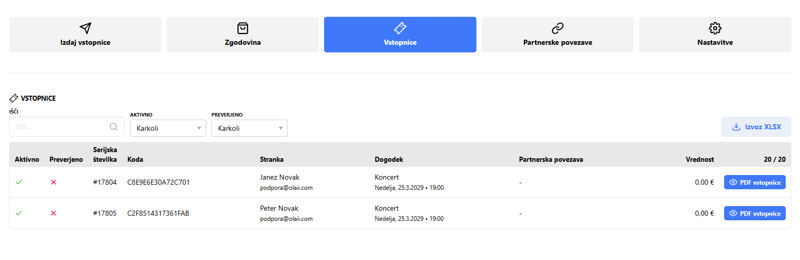 Vstopnice
